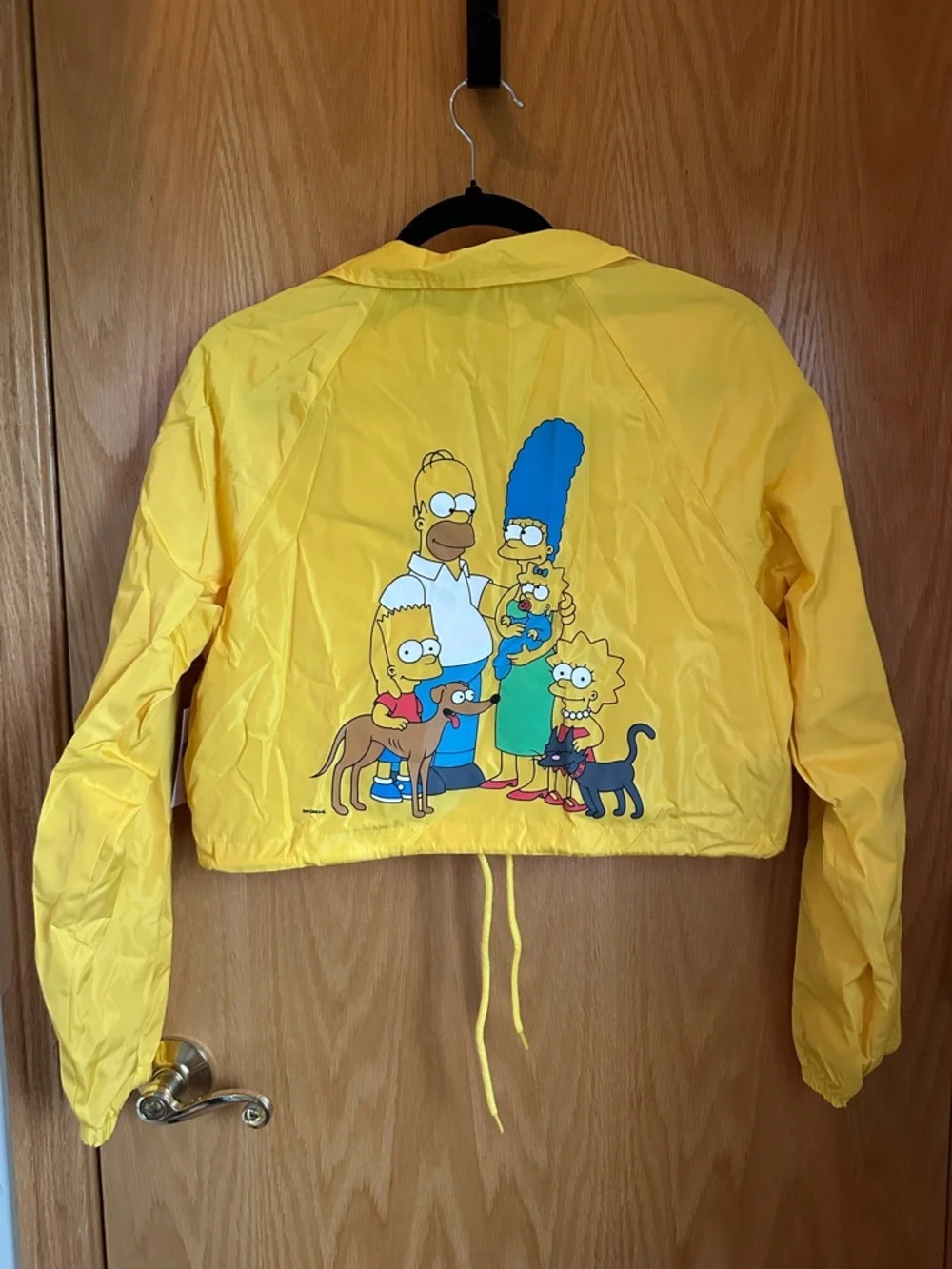 Yellow Cropped Windbreaker Jacket - Picture 4 of 7